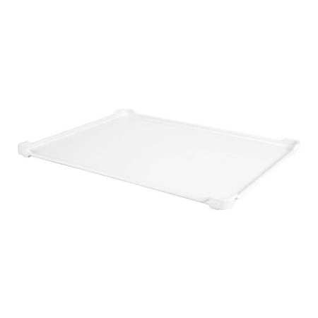 Mfg Tray Molded Fiberglass Stacking Drying Tray with Drop Ends and Sides 30 1/8" x 24" x 1 3/8" White 6420085269